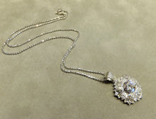 Load image into Gallery viewer, Crystal and sterling silver necklace