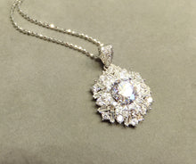 Load image into Gallery viewer, Crystal necklace in sterling silver