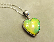 Load image into Gallery viewer, Green Aurora Opal necklace