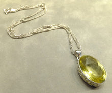 Load image into Gallery viewer, Lemon topaz gemstone necklace