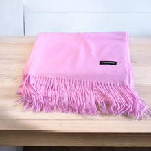 Load image into Gallery viewer, Light Pink Cashmere scarf