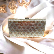 Load image into Gallery viewer, Gold and Silver Crystal Evening Bag