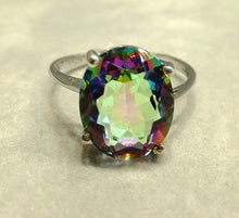 Load image into Gallery viewer, Mystic topaz gemstone ring