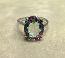 Load image into Gallery viewer, Mystic topaz gemstone ring