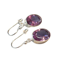 Load image into Gallery viewer, Amethyst gemstone earrings