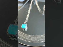 Load and play video in Gallery viewer, Neon Blue Paraiba tourmaline necklace