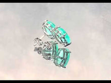 Load and play video in Gallery viewer, Video of Blue Paraiba tourmaline earrings