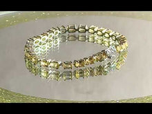 Load and play video in Gallery viewer, Citrine gemstone tennis bracelet