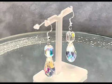 Load and play video in Gallery viewer, Video of crystal drop earrings