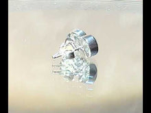 Load and play video in Gallery viewer, Light Blue topaz stud earrings