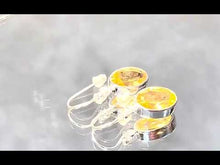 Load and play video in Gallery viewer, Video of citrine gemstone earrings