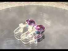 Load and play video in Gallery viewer, Video of amethyst earrings