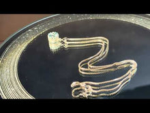 Load and play video in Gallery viewer, Ladies blue topaz necklace