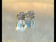 Load and play video in Gallery viewer, Blue opal stud earrings
