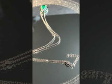 Load and play video in Gallery viewer, Video of green Paraiba tourmaline necklace