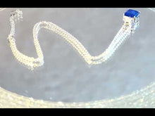 Load and play video in Gallery viewer, Blue moissanite gemstone necklace