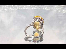 Load and play video in Gallery viewer, Video of gemstone citrine ring