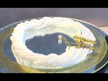 Load and play video in Gallery viewer, White crystal beaded statement twisted necklace for women
