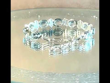 Load and play video in Gallery viewer, Blue topaz tennis gemstone bracelet