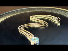 Load and play video in Gallery viewer, Blue topaz gemstone necklace