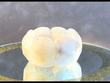 Load and play video in Gallery viewer, White quartz gemstone beaded stretch cuff bracelet