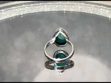 Load and play video in Gallery viewer, turquoise teardrop gemstone ring