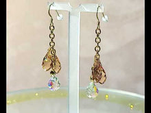 Load and play video in Gallery viewer, Crystal drop earrings