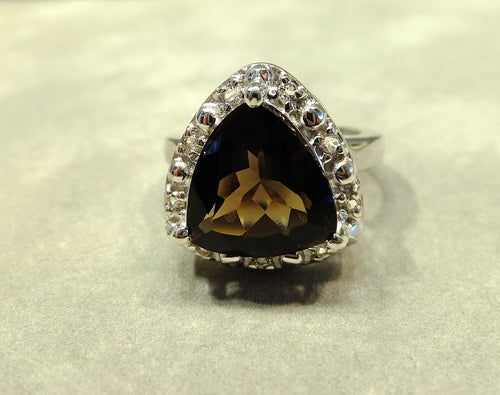 Smokey Quartz gemstone Ring