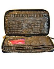 Load image into Gallery viewer, Italian leather print wallet bag