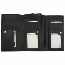 Load image into Gallery viewer, Black Italian leather wallet