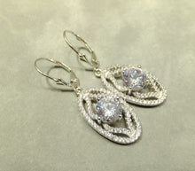 Load image into Gallery viewer, Crystal bridal earrings