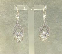 Load image into Gallery viewer, Crystal bridal earrings