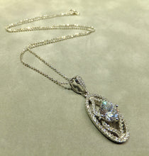 Load image into Gallery viewer, Crystal wedding necklace