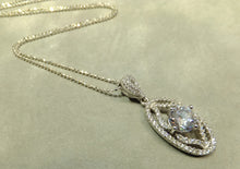 Load image into Gallery viewer, Crystal necklace in sterling silver