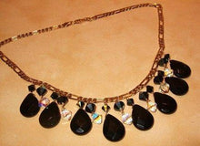 Load image into Gallery viewer, Black Onyx and 18 K rolled Gold Necklace - butlercollection