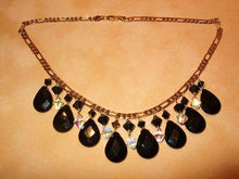 Load image into Gallery viewer, Black Onyx and 18 K rolled Gold Necklace - butlercollection