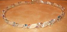 Load image into Gallery viewer, White Freshwater Pearls and Swarovski Crystal choker style necklace in Sterling Silver - butlercollection