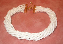 Load image into Gallery viewer, White Crystal Mutli strand necklace - butlercollection