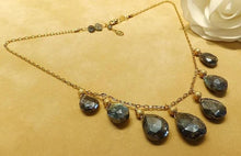 Load image into Gallery viewer, labradorite gemstone necklace