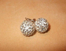Load image into Gallery viewer, Swarovski Crystal Stud Ball Earrings in sterling silver - butlercollection