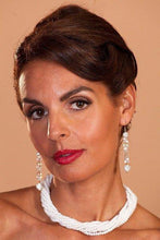 Load image into Gallery viewer, White Crystal Mutli strand necklace - butlercollection