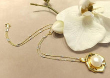 Load image into Gallery viewer, Natural white pearl necklace