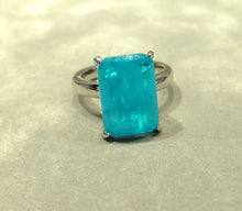 Load image into Gallery viewer, Neon Blue Paraiba Tourmaline ring
