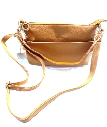 Tan Italian leather handbag