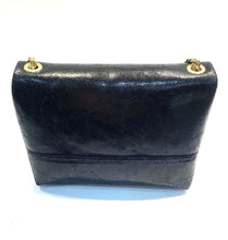 Load image into Gallery viewer, Back view of shiny small leather bag