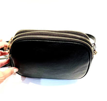 Load image into Gallery viewer, Black Italian leather Bag