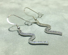 Load image into Gallery viewer, Sterling silver and crystal earrings
