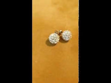 Load and play video in Gallery viewer, Swarovski Crystal Stud Ball Earrings in sterling silver