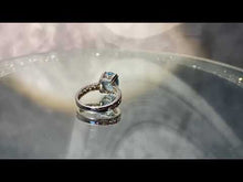 Load and play video in Gallery viewer, Video of Blue topaz gemstone ring
