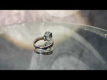 Load and play video in Gallery viewer, Video of Blue topaz gemstone ring